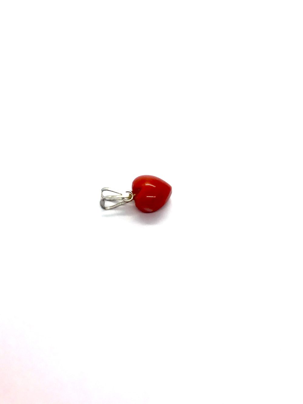 Pendant Red Coral Heart 2