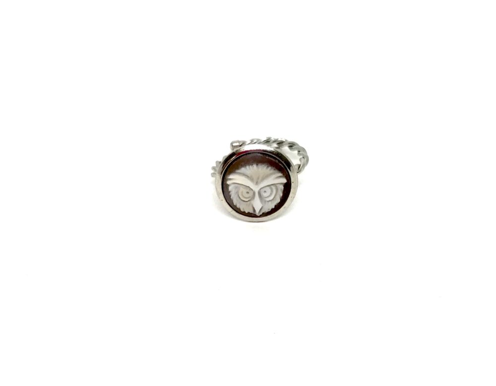 Ring Silver with Cameo - Owl 1