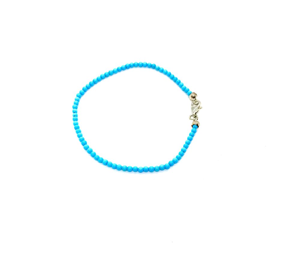 Bracelet with Beads in Turquoise 1