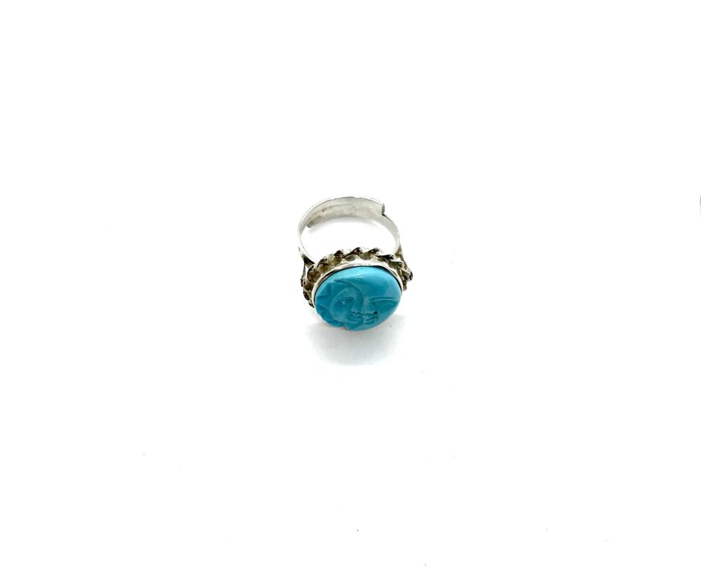 Sun / Moon Ring in Turquoise 5