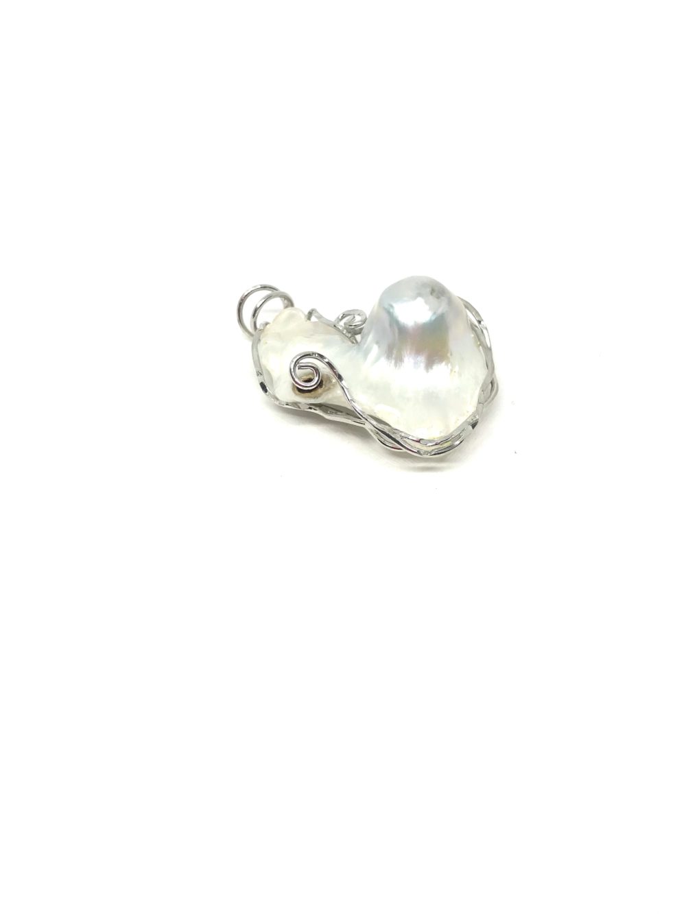 Pendant in Silver and Natural Pearl 5