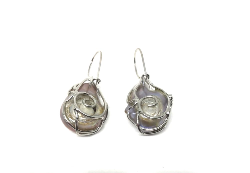 Earrings in Silver and Natural Pearl 3