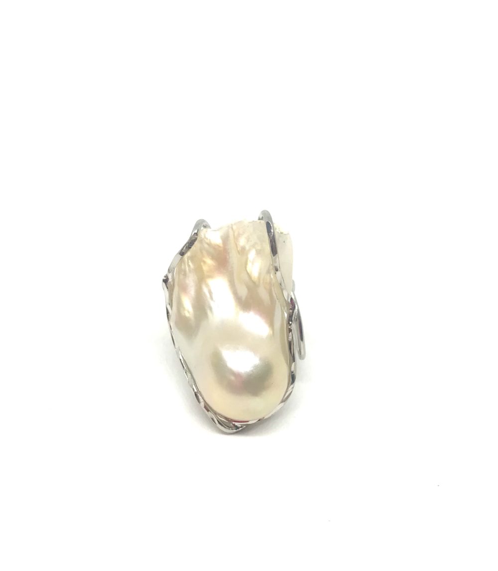 Anello in Argento e Perla Naturale 1