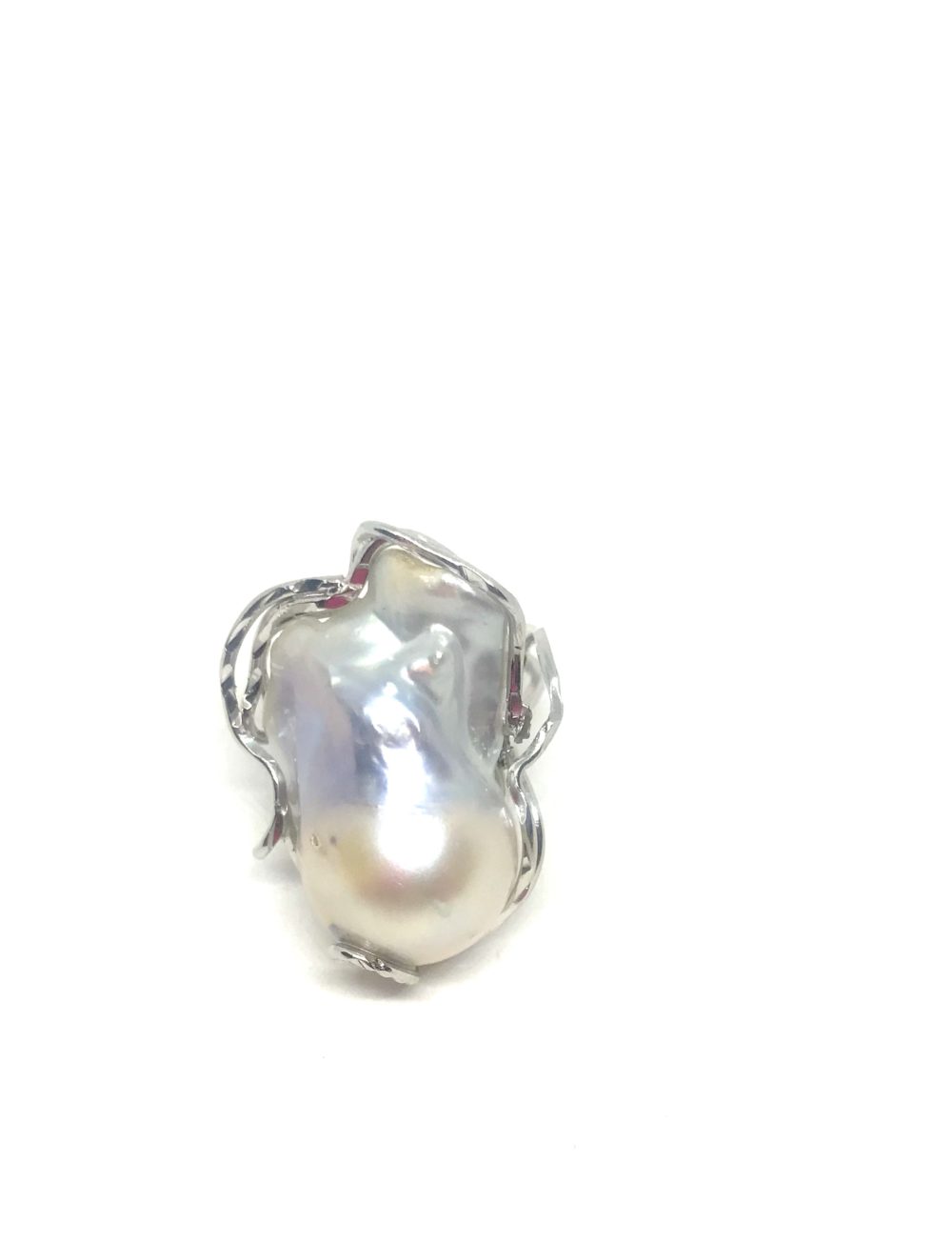 Anello in Argento e Perla Naturale 1