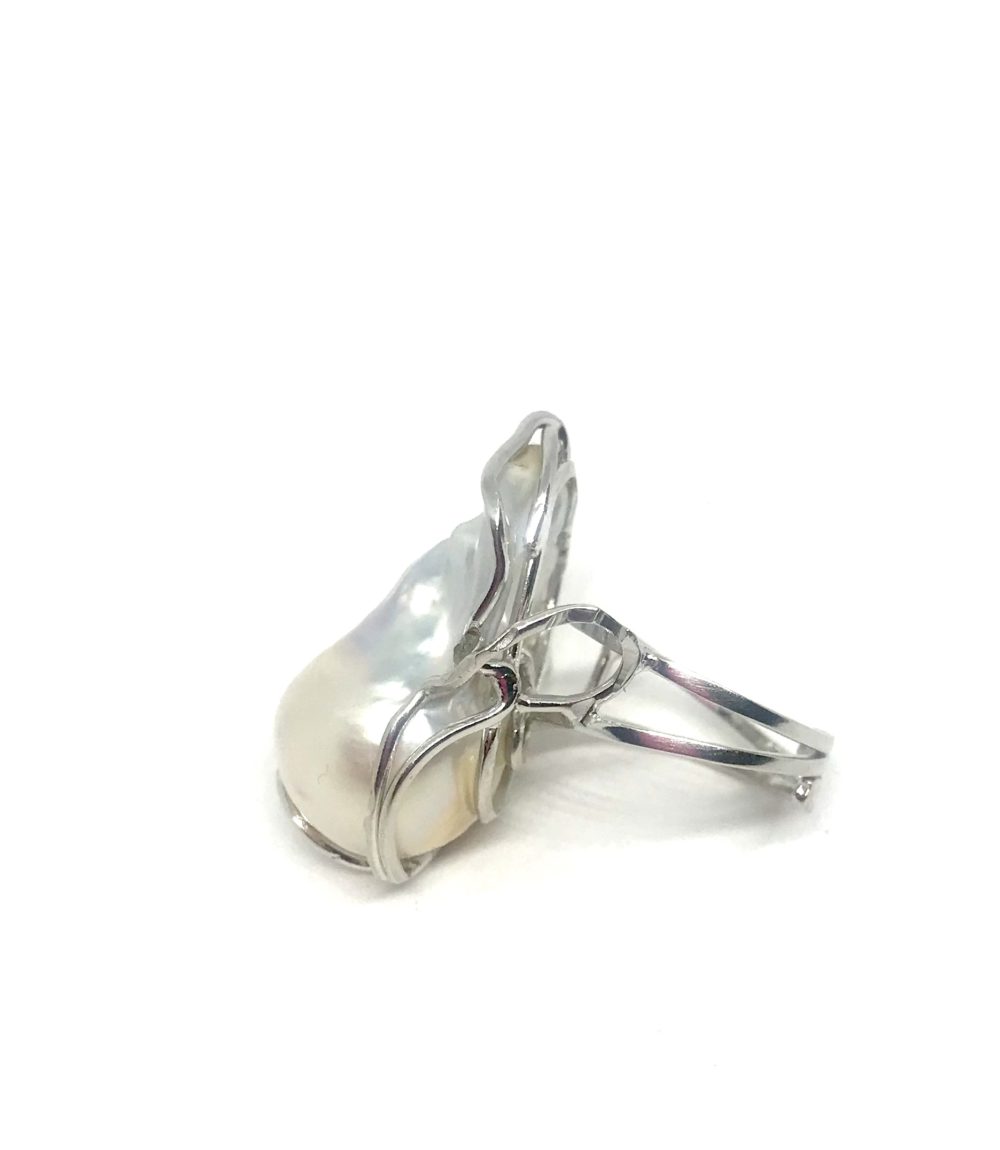 Anello in Argento e Perla Naturale 2