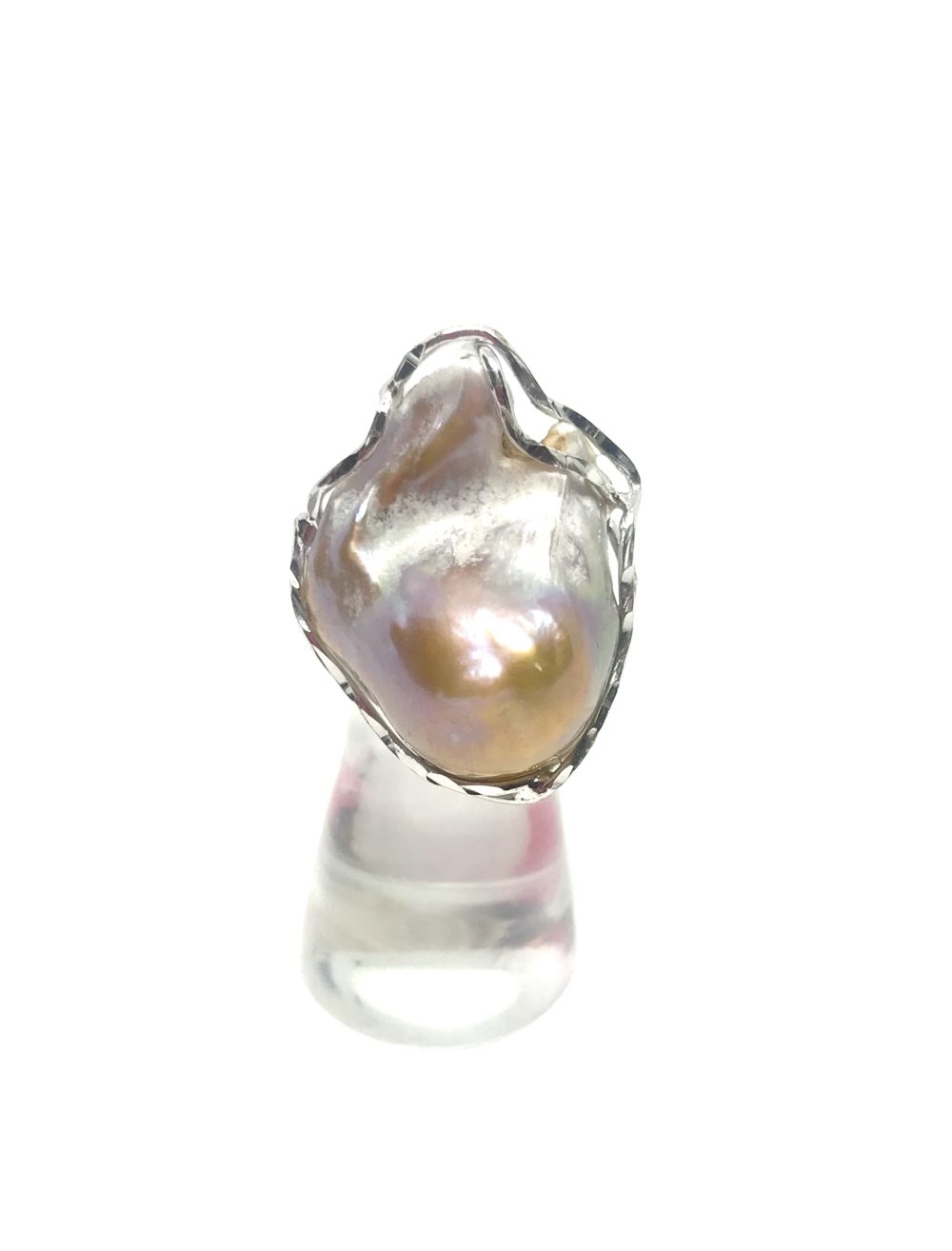 Anello in Argento e Perla Naturale 3