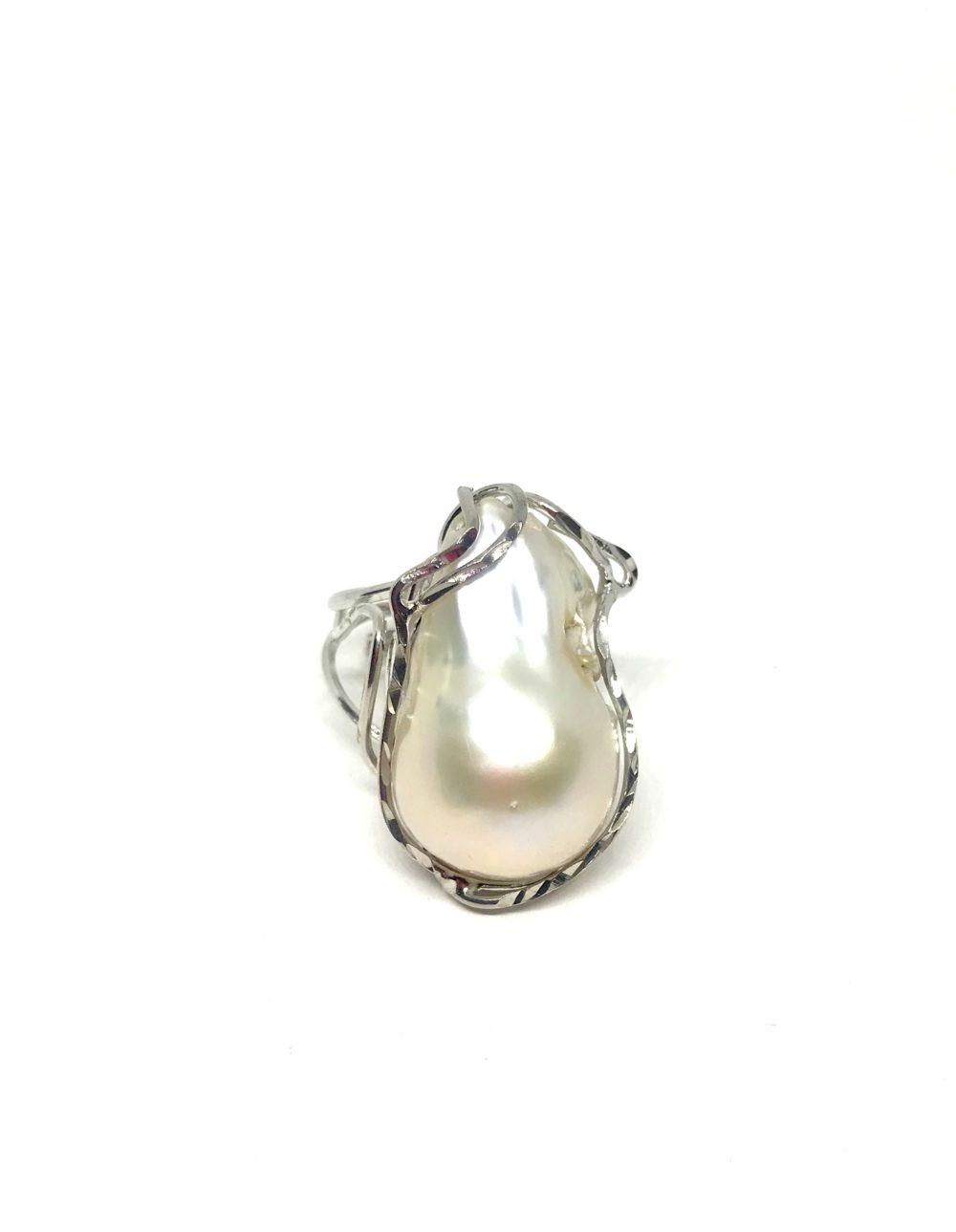 Anello in Argento e Perla Naturale 1